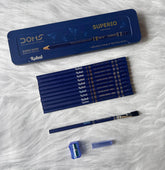 Customised DOMS Superio Pencil box with engraved names | Pencils for school kids | Best return gifts for kids - BBD GIFTS